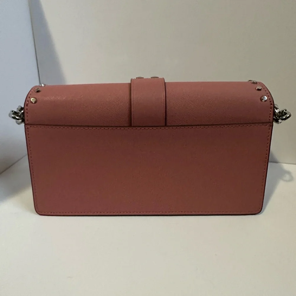 Michael Kors New Rose Pink Saffiano Leather Greenwich Convertible Shoulder Bag